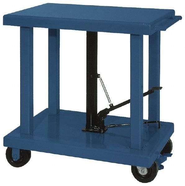 Wesco Industrial Products - 4,000 Lb Capacity Post Lift Table - 37" Lift Height, 36" Platform Length x 24" Platform Width - Benchmark Tooling