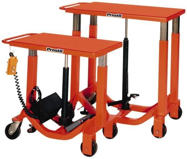 Presto Lifts - 1,000 Lb Capacity Post Lift Table - 34" Lift Height, 30" Platform Length x 20" Platform Width - Benchmark Tooling