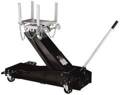 Omega Lift Equipment - 3,000 Lb Capacity Transmission Jack - 7-7/8 to 37-1/4" High, 26" Chassis Width x 46-3/4" Chassis Length - Benchmark Tooling