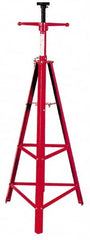 Value Collection - 4,000 Lbs. Load Capacity Welded Tripod High Stand - 66-1/2 to 73 Inch High x 21 Inch Long x 21 Inch Wide Base - Benchmark Tooling