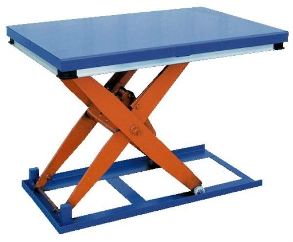 Vestil - 1,500 Lb Capacity Electric Scissor Lift Table - 7" Lift Height, 48" Platform Length x 24" Platform Width - Benchmark Tooling