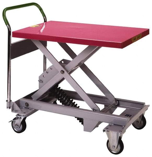 Southworth - 330 Lb Capacity Manual Scissor Lift Table - 28.4" Platform Length x 18" Platform Width - Benchmark Tooling