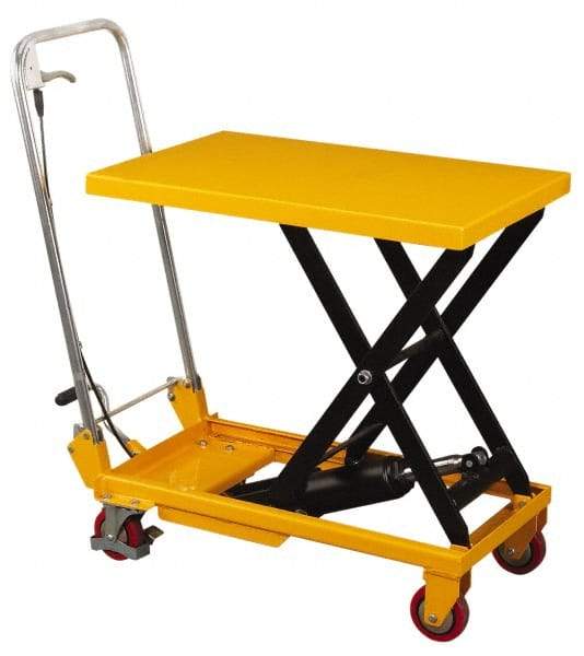 Wesco Industrial Products - 660 Lb Capacity Manual Scissor Lift Table - 32" Platform Length x 20" Platform Width - Benchmark Tooling