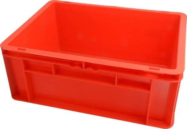 SSI Schaefer - 0.55 Cu Ft, 55 Lb Load Capacity Red Polypropylene Tote Container - Stacking, 15.8" Long x 11.9" Wide x 6.7" High - Benchmark Tooling