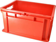 SSI Schaefer - 0.71 Cu Ft, 55 Lb Load Capacity Red Polypropylene Tote Container - Stacking, 15.8" Long x 11.9" Wide x 8.7" High - Benchmark Tooling