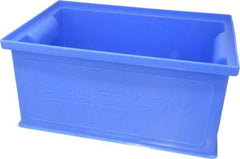 SSI Schaefer - 0.25 Cu Ft, 22 Lb Load Capacity Blue Polyethylene & Conductive PP Tote Container - Stacking, 12.3" Long x 8.3" Wide x 5.8" High - Benchmark Tooling