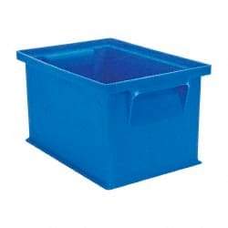 SSI Schaefer - 0.09 Cu Ft, 17 Lb Load Capacity Blue Polyethylene & Conductive PP Tote Container - Stacking, 8.3" Long x 6" Wide x 4.8" High - Benchmark Tooling