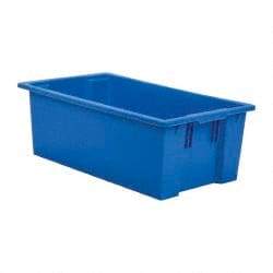 SSI Schaefer - 1.94 Cu Ft, 44 Lb Load Capacity Blue Polypropylene Tote Container - Stacking, Nesting, 28.4" Long x 16.6" Wide x 9.9" High - Benchmark Tooling