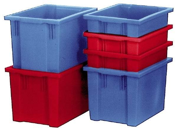 SSI Schaefer - 2.19 Cu Ft, 66 Lb Load Capacity Red Polypropylene Tote Container - Stacking, Nesting, 23.7" Long x 15.8" Wide x 13.8" High - Benchmark Tooling