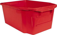 SSI Schaefer - 1.59 Cu Ft, 44 Lb Load Capacity Red Polypropylene Tote Container - Stacking, Nesting, 23.7" Long x 15.8" Wide x 9.9" High - Benchmark Tooling