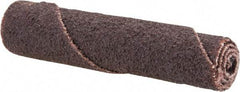 Merit Abrasives - 2" Long x 3/8" Diam, Aluminum Oxide, Full Taper Cartridge Roll - 80 Grit, 1/8" Pilot Hole Diam, Medium Grade - Benchmark Tooling