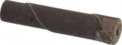 Superior Abrasives - 3/8" Max Roll Diam x 2" OAL, 180 Grit Straight Cartridge Roll - 1/8" Pilot Hole Diam, Very Fine Grade - Benchmark Tooling