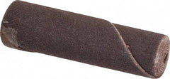 Merit Abrasives - 1/2" Max Roll Diam x 2" OAL, 180 Grit Aluminum Oxide Straight Cartridge Roll - 1/8" Pilot Hole Diam, Very Fine Grade - Benchmark Tooling