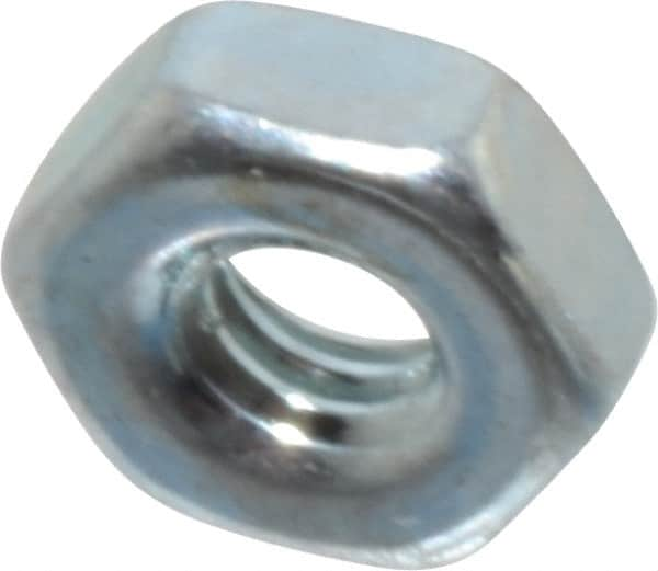 Value Collection - M2x4.00 Steel Right Hand Hex Nut - 4mm Across Flats, 1.6mm High, Zinc-Plated Finish - Benchmark Tooling