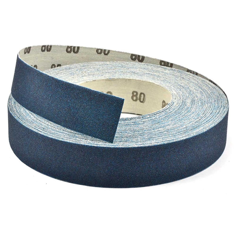 Superior Abrasives - Shop Rolls; Abrasive Material: Aluminum Oxide ; Roll Width (Inch): 1-1/2 ; Roll Length (yd): 50.00 ; Grit: 120 ; Backing Material: Cloth ; Backing Weight: J - Exact Industrial Supply