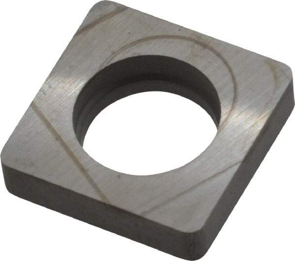 Kennametal - 3/4" Inscribed Circle, Square Boring Bar Shim for Indexables - 3/16" Thick, ISSN Shim Style, Negative Rake - Benchmark Tooling