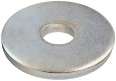 Gibraltar - 3/4" Screw, Steel Fender Flat Washer - 13/16" ID x 3" OD, 3/8" Thick, Zinc-Plated Finish - Benchmark Tooling