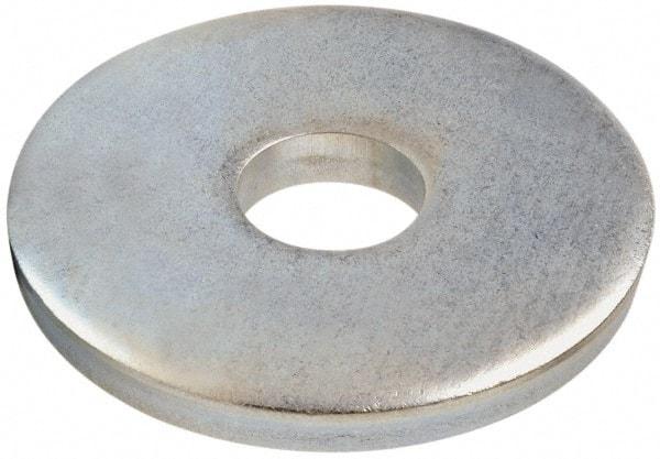 Gibraltar - 7/8" Screw, Steel Fender Flat Washer - 15/16" ID x 3-1/4" OD, 3/8" Thick, Zinc-Plated Finish - Benchmark Tooling