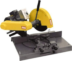 Kalamazoo - 10" Blade Diam, 5/8" Arbor Hole, Miter Chop & Cutoff Saw - 3,450 RPM, 3 hp, 110/220 & 220/440 Volts, 1 or 3 Phase - Benchmark Tooling