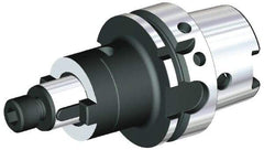 Kennametal - HSK100A Taper Shank 22mm Pilot Diam Shell Mill Holder - 60mm Flange to Nose End Projection, 40mm Nose Diam, DIN Flange Coolant - Exact Industrial Supply