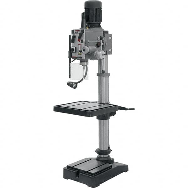 Jet - 20" Swing, Geared Head Drill Press - 12 Speed, 2 hp, Three Phase - Benchmark Tooling