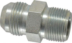 Parker - 3/4" Tube OD, 37° Steel Flared Tube Male Connector - 3/4 NPTF, Flare x MNPTF Ends - Benchmark Tooling