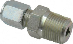 Parker - Metal Flareless Bite Tube Male Connector - 1/2 NPTF - Benchmark Tooling