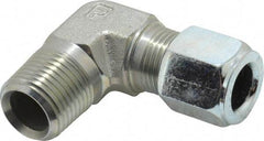 Parker - Metal Flareless Bite Tube Male Elbow - 1/2 NPTF - Benchmark Tooling