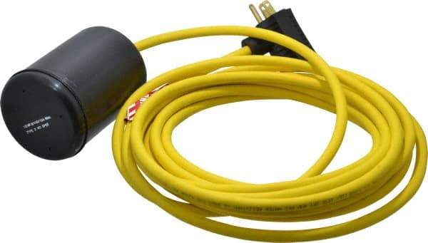 Berkeley - 115 AC Volt, High Temp, Float Switch - 15 Ft. Cord Length, Polypropylene - Benchmark Tooling