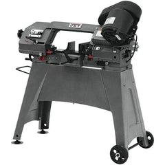 Jet - 5 x 6" Manual Combo Horizontal & Vertical Bandsaw - 1 Phase, 45° Vise Angle of Rotation, 0.5 hp, 115/230 Volts, Step Pulley Drive - Benchmark Tooling