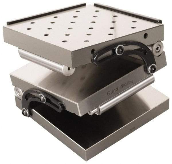 Interstate - 6" Long x 6" Wide x 3-1/4" High, Compound Precision Sine Plate - Square to within 0.0002" - Benchmark Tooling