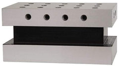 Suburban Tool - 3-1/2" Wide x 6" Deep x 3" High Steel Precision-Ground Angle Plate - Standard Plate, Machined Holes on Surface, Open End, Single Plate - Benchmark Tooling