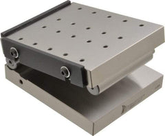 Interstate - 6" Long x 6" Wide x 2" High, Precision Sine Plate - Square to within 0.0002", 20 Holes - Benchmark Tooling