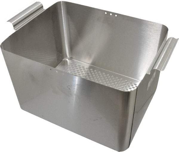 L&R Ultrasonic - Stainless Steel Parts Washer Basket - 203.2mm High x 234.95mm Wide x 292.1mm Long, Use with Ultrasonic Cleaners - Benchmark Tooling