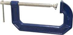 Irwin - Regular-Duty 6" Max Opening, 3-1/2" Throat Depth, Cast Iron Standard C-Clamp - 1,500 Lb Capacity, 0" Min Opening, Standard Throat Depth - Benchmark Tooling