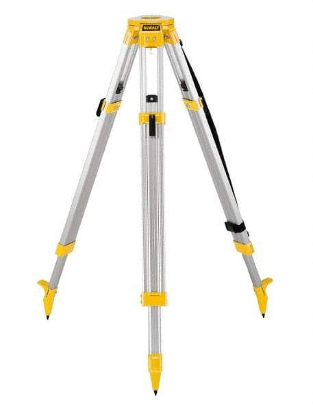 DeWALT - 42 Inch (Closed), 68 (Open) Inch Long, Construction Level Tripod - Black, Yellow, Use With Laser Levels - Benchmark Tooling