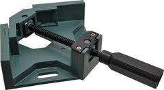 Gibraltar - Fixed Angle, 2 Axes, 5-1/2" Long, 2-1/2" Jaw Height, 2-1/2" Max Capacity, Angle & Corner Clamp - 90° Clamping Angle, 1-1/8" Throat Depth - Benchmark Tooling