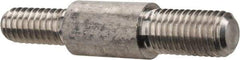 Schaefer Brush - 1-1/2" Long, 12-24 Male, Aluminum Adapter - 1/4" Diam, 1/4-28 Male, For Use with Steel Rods - Benchmark Tooling