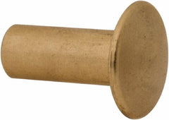 Made in USA - #8-32 Thread Barrel, Brass Sex Bolt & Binding Post - Uncoated, 1/2" Long Barrel - Benchmark Tooling