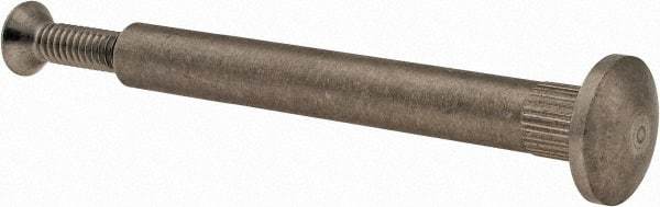 Made in USA - #8-32 Thread Screw & Barrel, Flat Head, Phillips Drive, Stainless Steel Sex Bolt & Binding Post - Uncoated, 7/8" OAL, 2" Long Barrel, Grade 18-8 - Benchmark Tooling