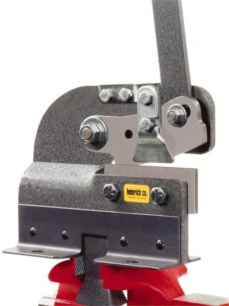 Heinrich - 4-3/8 Inch Long x 8 Inch Wide x 3-1/2 Inch Deep x 7 Inch High, Hand Slitting Bench Shear - 1/8 Inch Mild Steel Capacity - Benchmark Tooling