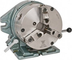 Yuasa - 24 Position, 8" Chuck, Super Indexing Spacer - 5.87" High Centerline, 2.48" Chuck Through Hole, 6.82" OAL, 10.12" Overall Height - Benchmark Tooling