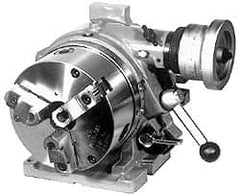 Yuasa - 24 Position, 8" Chuck, Super Indexing Spacer - 5.91" High Centerline, 2.48" Chuck Through Hole, 9.71" OAL, 11.22" Overall Height - Benchmark Tooling