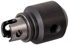 Kennametal - KM80ATC Modular Connection 1-1/4" Hole End Mill Holder/Adapter - 2-1/2" Nose Diam, 90mm Projection, Through-Spindle Coolant - Exact Industrial Supply