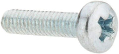 Value Collection - M2.5x0.45, 10mm Length Under Head Phillips Drive Machine Screw - Pan Head, Grade 4.8 Steel, Zinc-Plated Finish, Without Washer - Benchmark Tooling