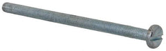 Value Collection - M3x0.50, 50mm Length Under Head Slotted Drive Machine Screw - Pan Head, Grade 4.8 Steel, Zinc-Plated Finish, Without Washer - Benchmark Tooling