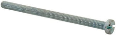 Value Collection - M4x0.70, 60mm Length Under Head Slotted Drive Machine Screw - Cheese Head, Grade 4.8 Steel, Zinc-Plated Finish, Without Washer - Benchmark Tooling