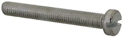 Value Collection - M5x0.80, 40mm Length Under Head Slotted Drive Machine Screw - Cheese Head, Grade 4.8 Steel, Zinc-Plated Finish, Without Washer - Benchmark Tooling