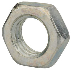 Value Collection - M18x2.50 Steel Right Hand Hex Jam Nut - 27mm Across Flats, 9mm High, Zinc-Plated Finish - Benchmark Tooling