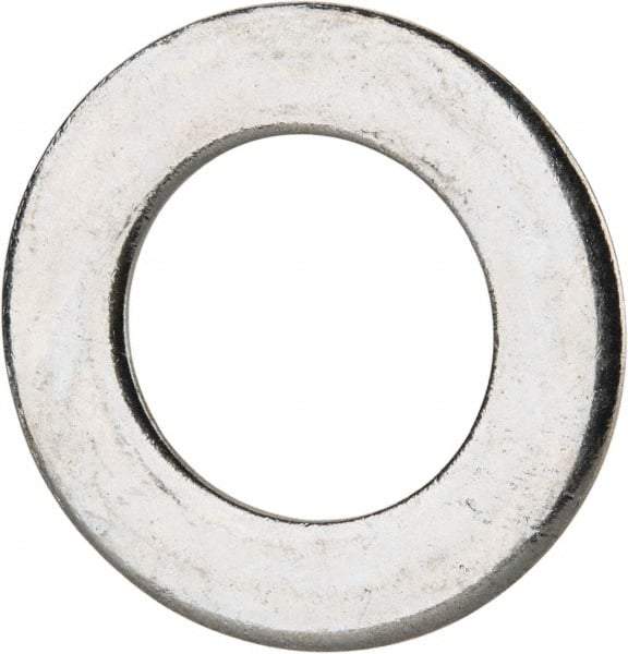 Value Collection - M22 Screw, Grade 8 Steel Standard Flat Washer - 23mm ID x 39mm OD, 3mm Thick, Zinc-Plated Finish - Benchmark Tooling